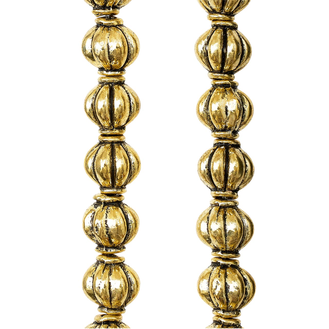 Gold Metal Lantern Beads, 8mm by Bead Landing&#x2122;